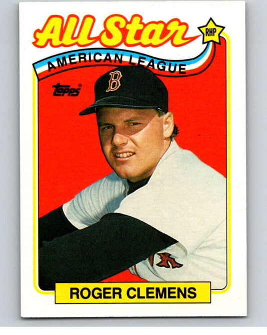 1989 Topps Baseball #405 Roger Clemens AS  Boston Red Sox  Image 1