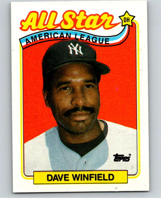 1989 Topps Baseball #407 Dave Winfield AS  New York Yankees  Image 1