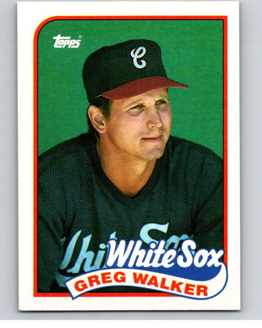 1989 Topps Baseball #408 Greg Walker  Chicago White Sox  Image 1