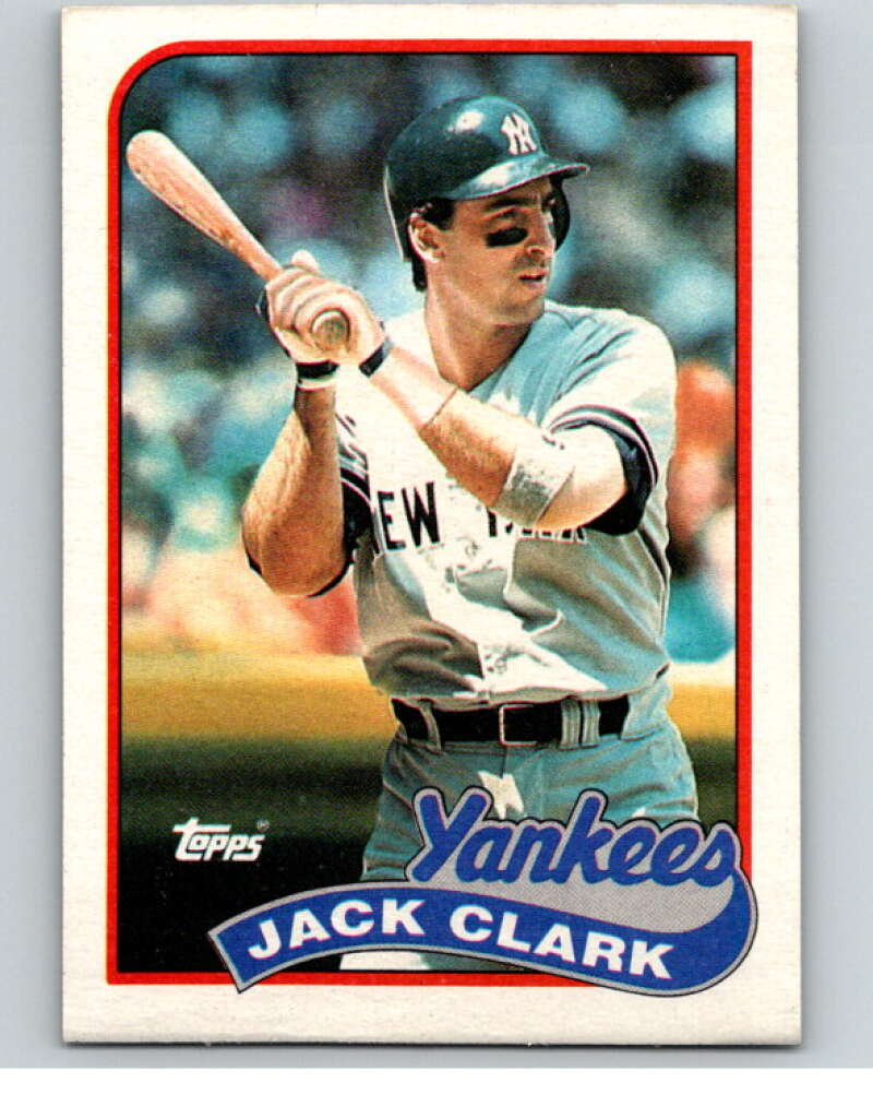 1989 Topps Baseball #410 Jack Clark New York Yankees Image 1