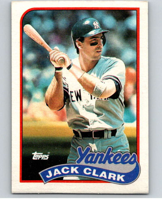 1989 Topps Baseball #410 Jack Clark  New York Yankees  Image 1