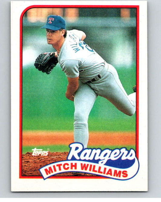 1989 Topps Baseball #411 Mitch Williams  Texas Rangers  Image 1