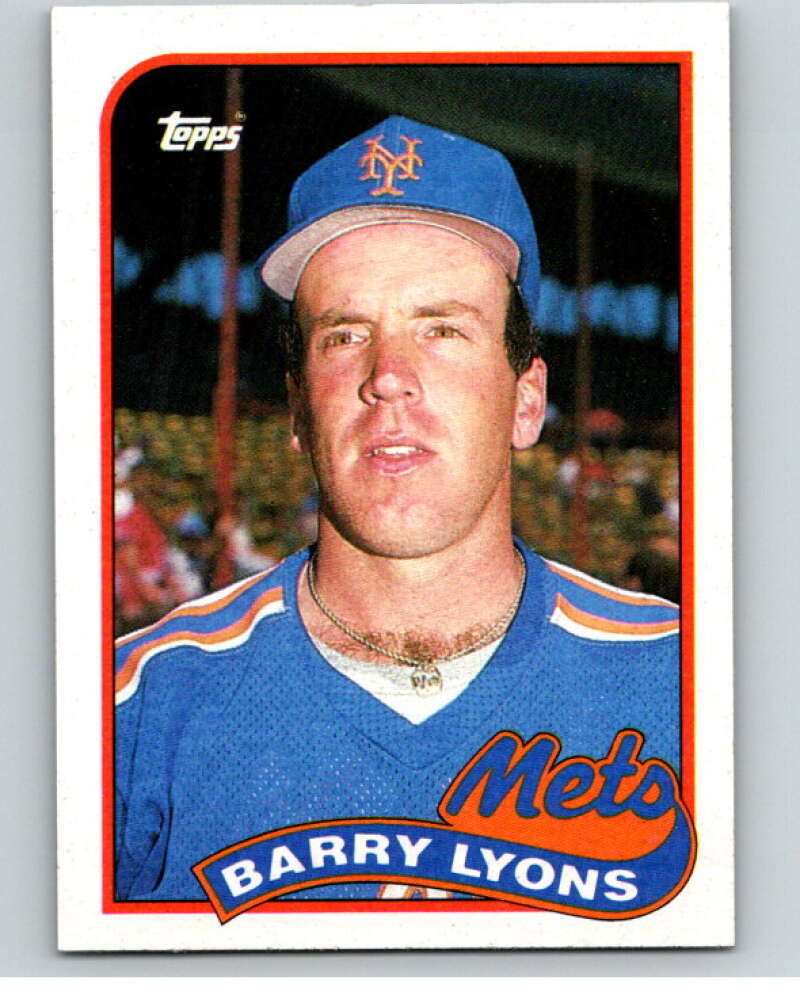 1989 Topps Baseball #412 Barry Lyons New York Mets Image 1
