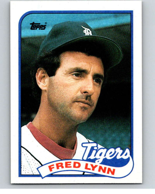1989 Topps Baseball #416 Fred Lynn  Detroit Tigers  Image 1
