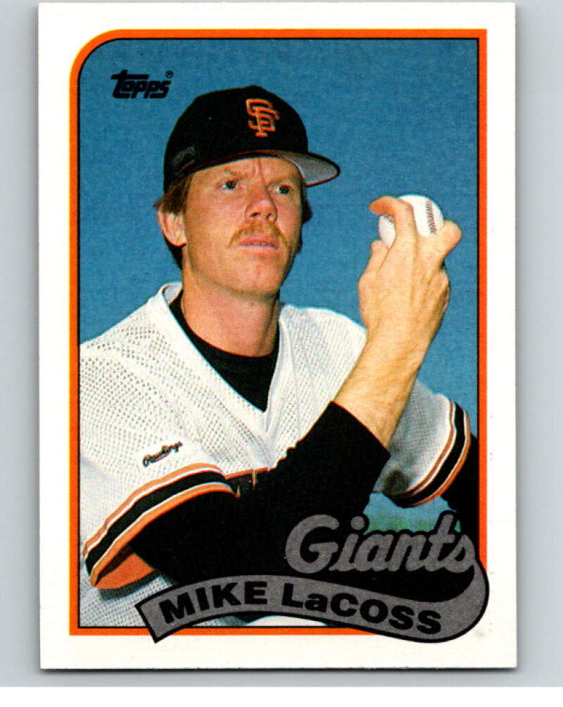1989 Topps Baseball #417 Mike LaCoss San Francisco Giants Image 1