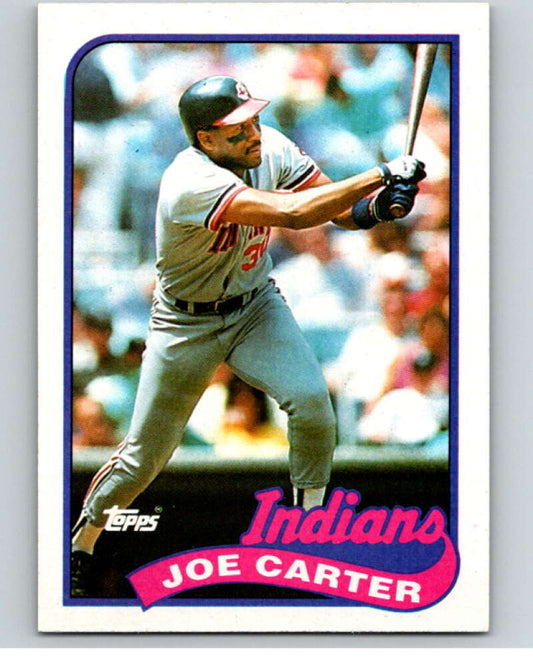 1989 Topps Baseball #420 Joe Carter  Cleveland Indians  Image 1