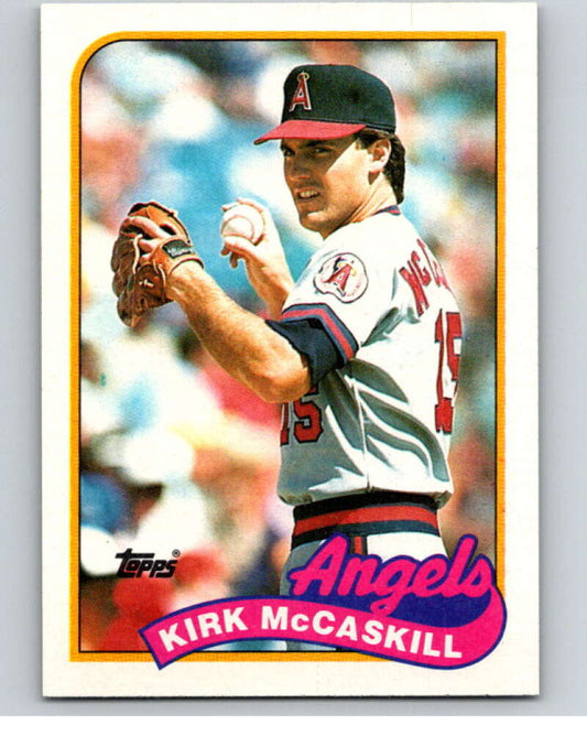 1989 Topps Baseball #421 Kirk McCaskill  California Angels  Image 1