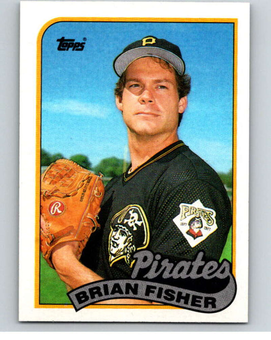 1989 Topps Baseball #423 Brian Fisher  Pittsburgh Pirates  Image 1