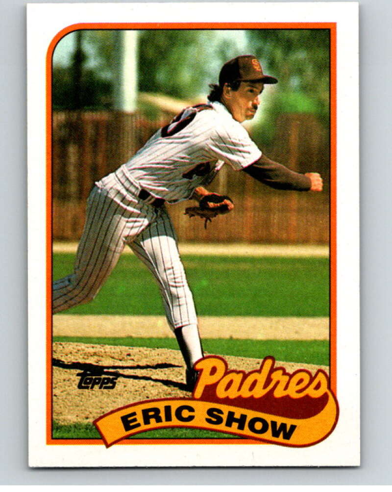 1989 Topps Baseball #427 Eric Show San Diego Padres Image 1
