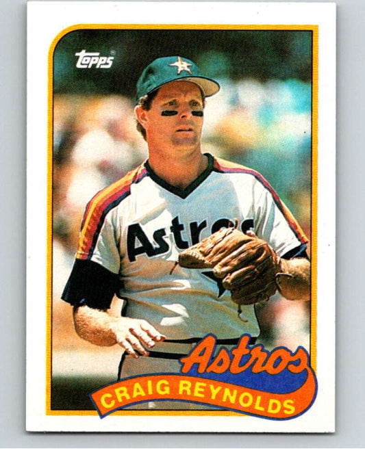 1989 Topps Baseball #428 Craig Reynolds  Houston Astros  Image 1