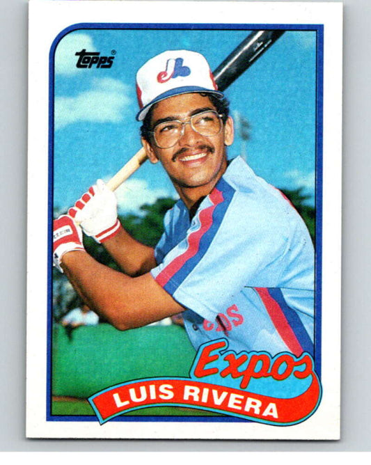1989 Topps Baseball #431 Luis Rivera  Montreal Expos  Image 1