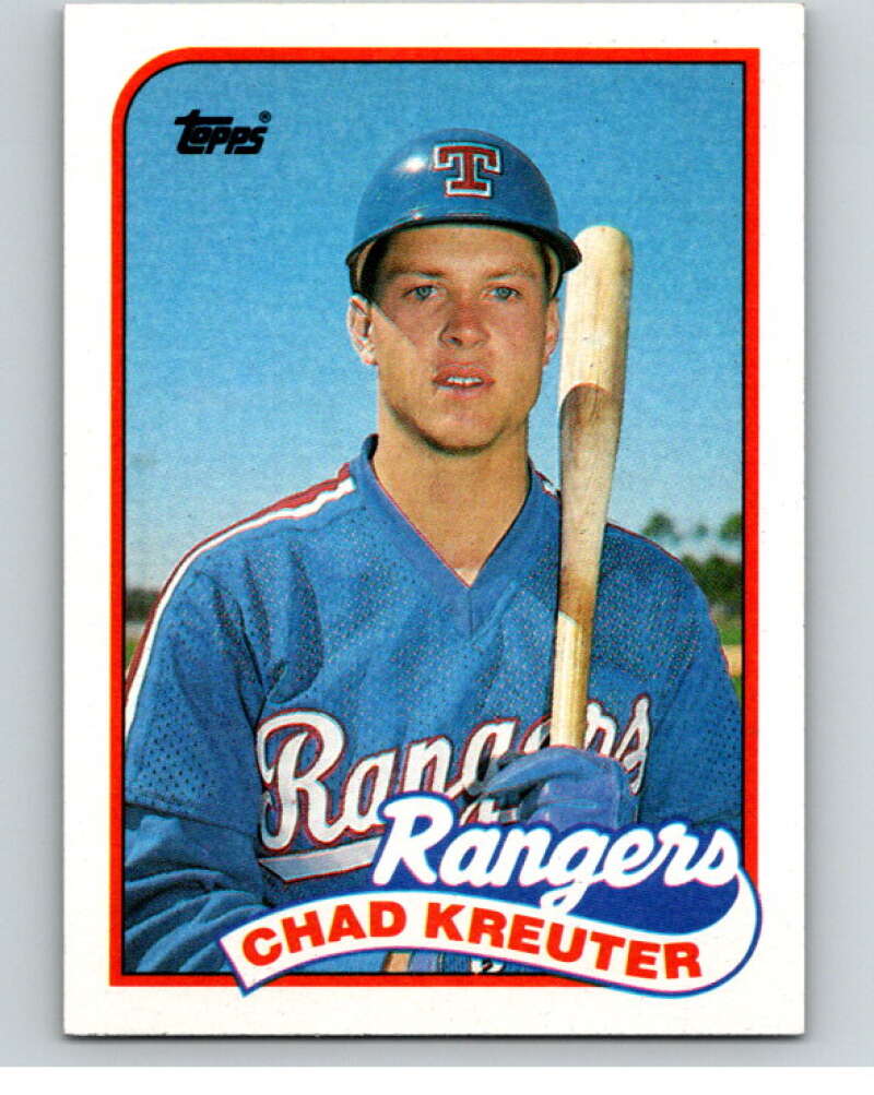 1989 Topps Baseball #432 Chad Kreuter RC Rookie Texas Rangers Image 1