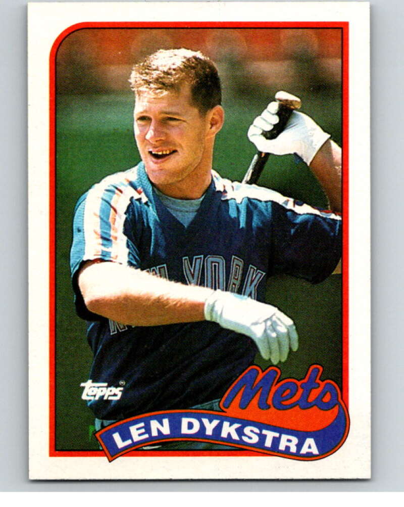 1989 Topps Baseball #435 Lenny Dykstra New York Mets Image 1