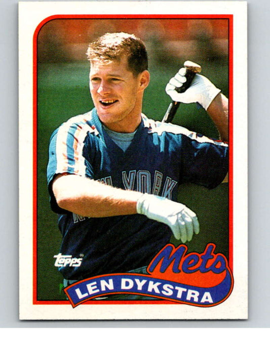 1989 Topps Baseball #435 Lenny Dykstra  New York Mets  Image 1