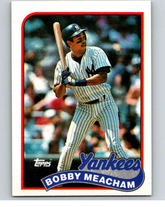 1989 Topps Baseball #436 Bobby Meacham  New York Yankees  Image 1