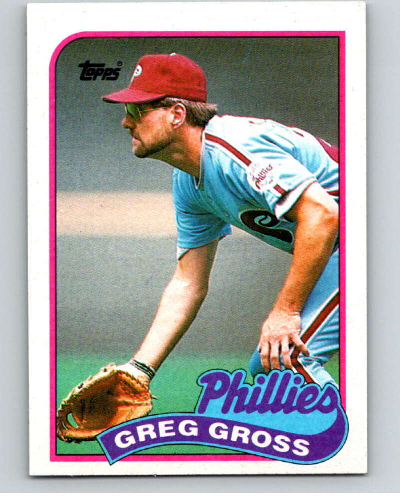 1989 Topps Baseball #438 Greg Gross Philadelphia Phillies Image 1