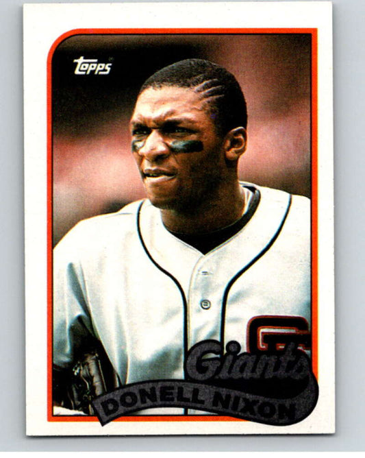 1989 Topps Baseball #447 Donell Nixon  San Francisco Giants  Image 1