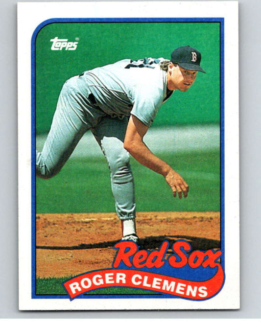 1989 Topps Baseball #450 Roger Clemens  Boston Red Sox  Image 1