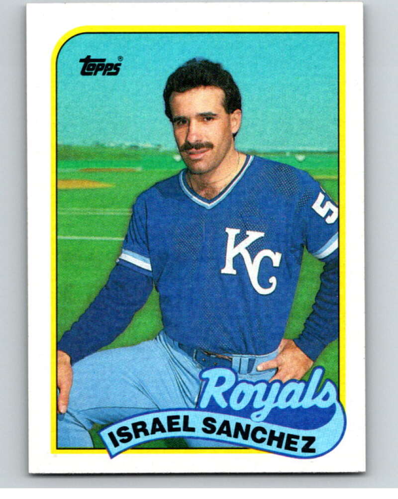 1989 Topps Baseball #452 Israel Sanchez Kansas City Royals Image 1