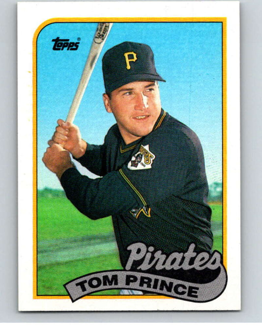 1989 Topps Baseball #453 Tom Prince  Pittsburgh Pirates  Image 1
