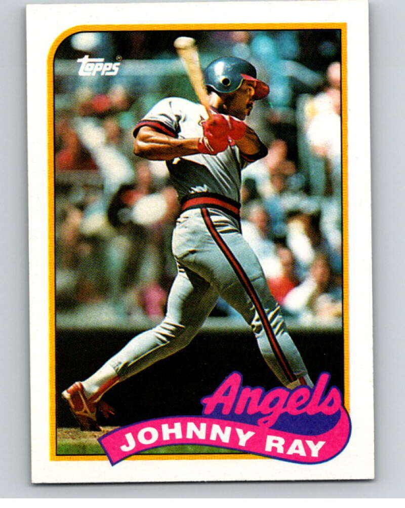 1989 Topps Baseball #455 Johnny Ray California Angels Image 1