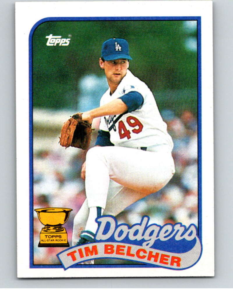 1989 Topps Baseball #456 Tim Belcher Los Angeles Dodgers Image 1