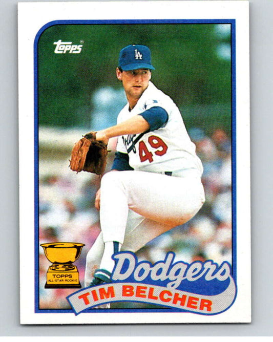 1989 Topps Baseball #456 Tim Belcher  Los Angeles Dodgers  Image 1
