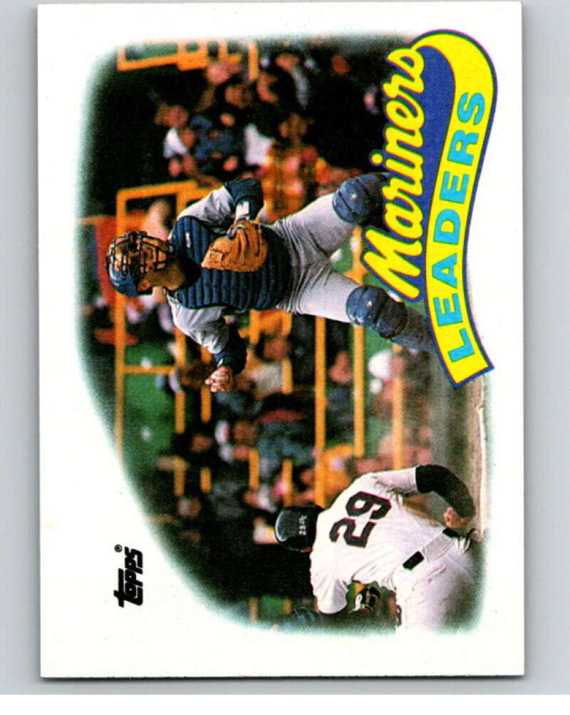 1989 Topps Baseball #459 Dave Valle Seattle Mariners TL Seattle Mariners Image 1