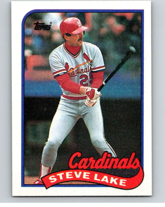 1989 Topps Baseball #463 Steve Lake  St. Louis Cardinals  Image 1