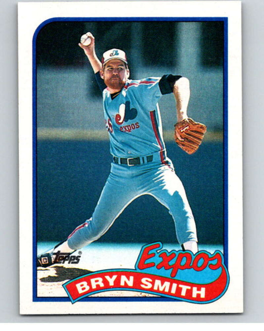 1989 Topps Baseball #464 Bryn Smith  Montreal Expos  Image 1