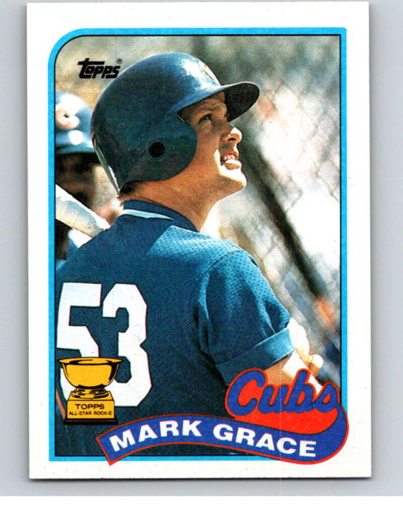 1989 Topps Baseball #465 Mark Grace Chicago Cubs Image 1