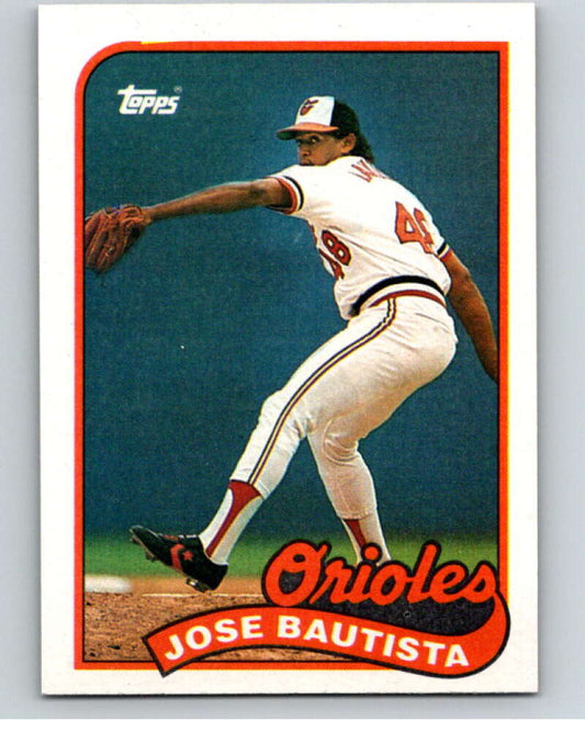 1989 Topps Baseball #469 Jose Bautista  RC Rookie Baltimore Orioles  Image 1