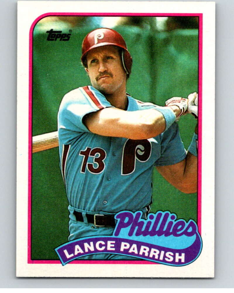 1989 Topps Baseball #470 Lance Parrish Philadelphia Phillies Image 1
