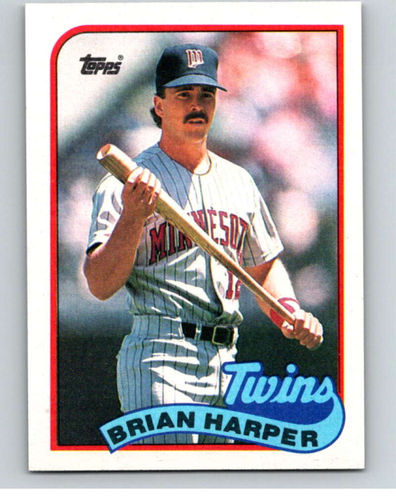 1989 Topps Baseball #472 Brian Harper Minnesota Twins Image 1