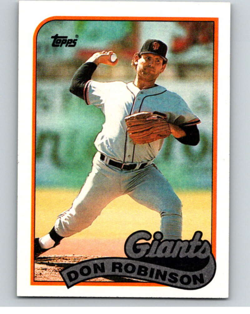1989 Topps Baseball #473 Don Robinson San Francisco Giants Image 1