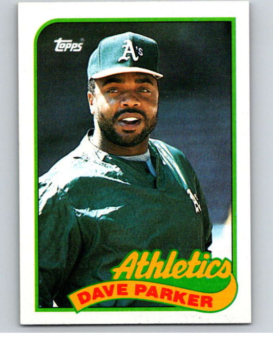 1989 Topps Baseball #475 Dave Parker  Oakland Athletics  Image 1