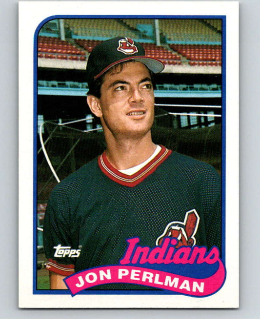 1989 Topps Baseball #476 Jon Perlman  Cleveland Indians  Image 1