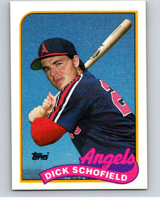 1989 Topps Baseball #477 Dick Schofield  California Angels  Image 1