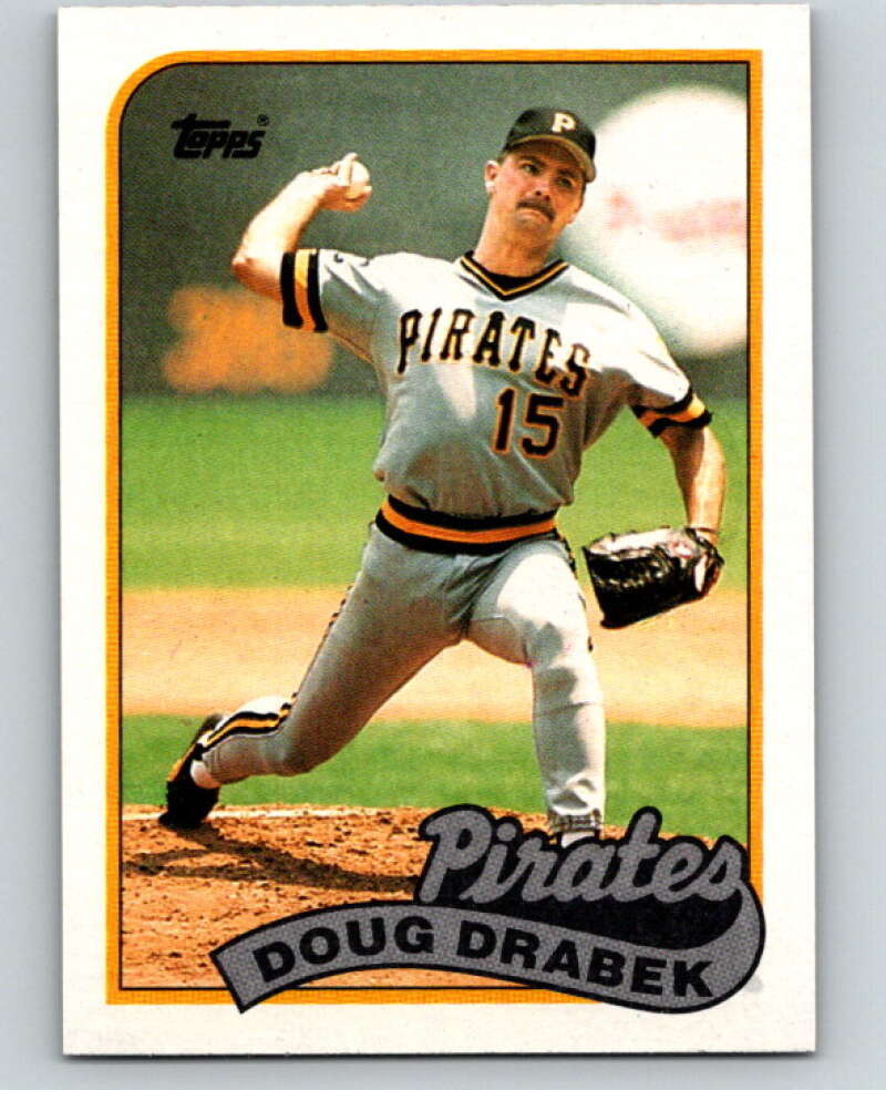 1989 Topps Baseball #478 Doug Drabek Pittsburgh Pirates Image 1