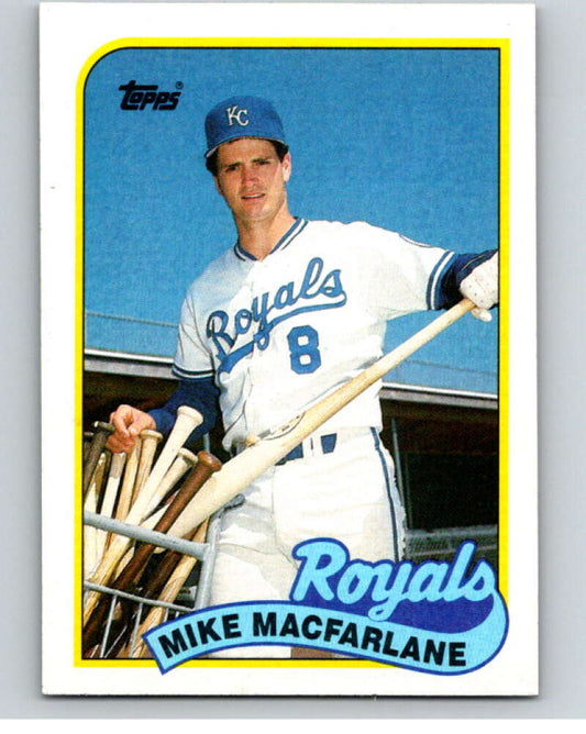1989 Topps Baseball #479 Mike Macfarlane  RC Rookie Kansas City Royals  Image 1