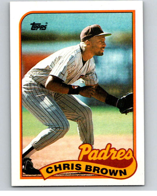 1989 Topps Baseball #481 Chris Brown  San Diego Padres  Image 1