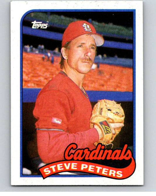 1989 Topps Baseball #482 Steve Peters  St. Louis Cardinals  Image 1