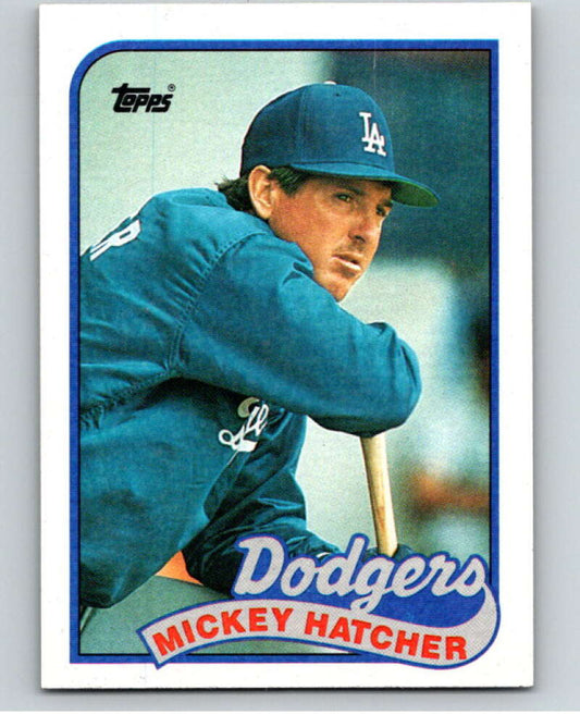 1989 Topps Baseball #483 Mickey Hatcher  Los Angeles Dodgers  Image 1