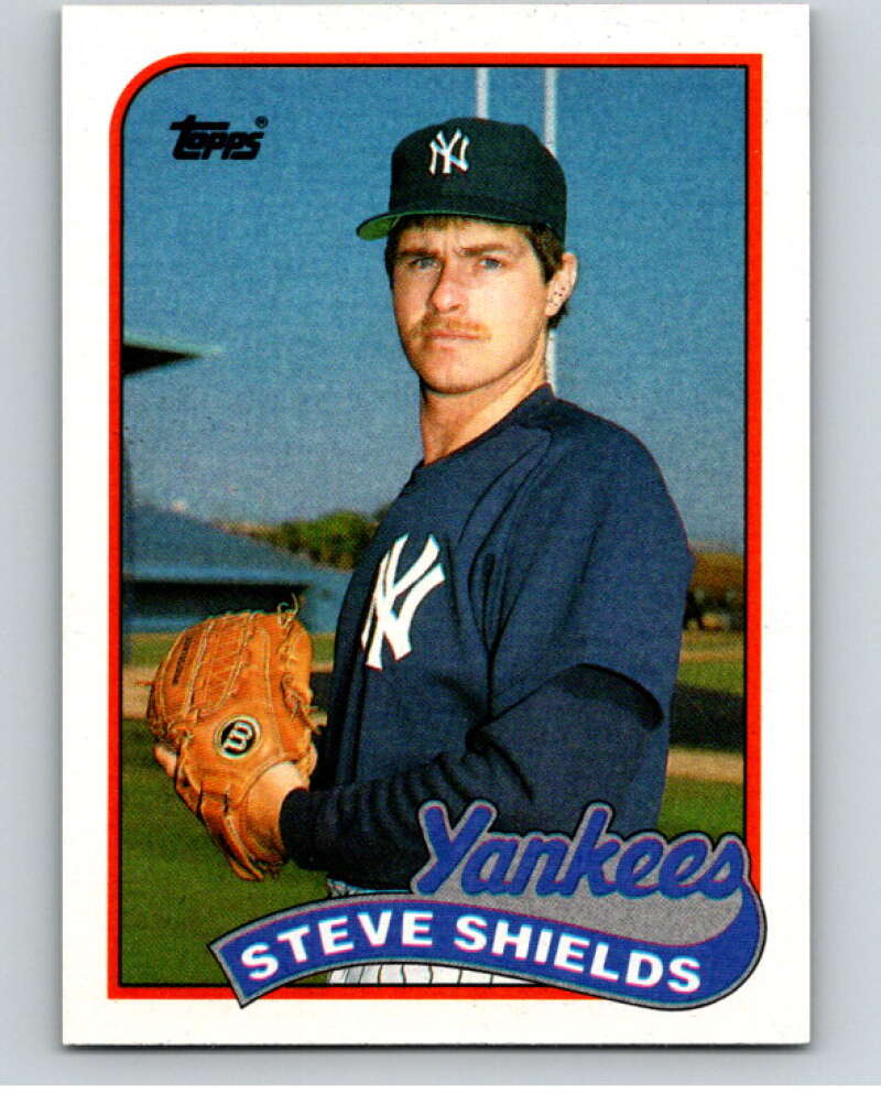 1989 Topps Baseball #484 Steve Shields New York Yankees Image 1