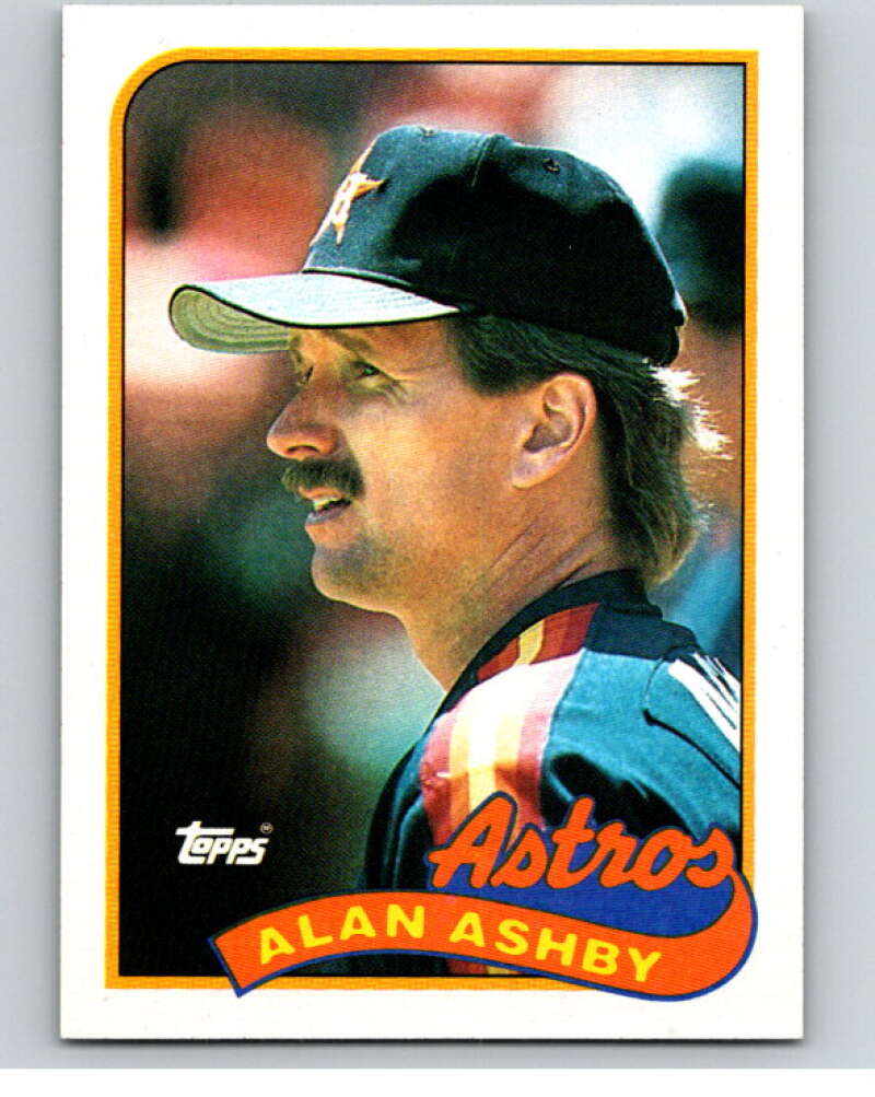1989 Topps Baseball #492 Alan Ashby Houston Astros Image 1