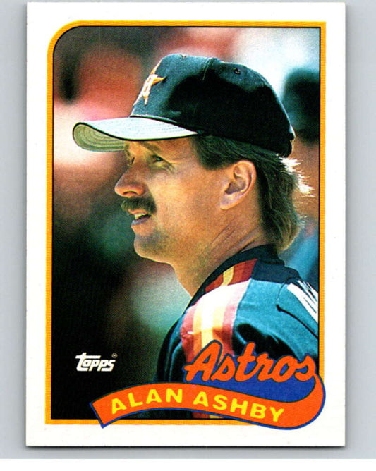 1989 Topps Baseball #492 Alan Ashby  Houston Astros  Image 1