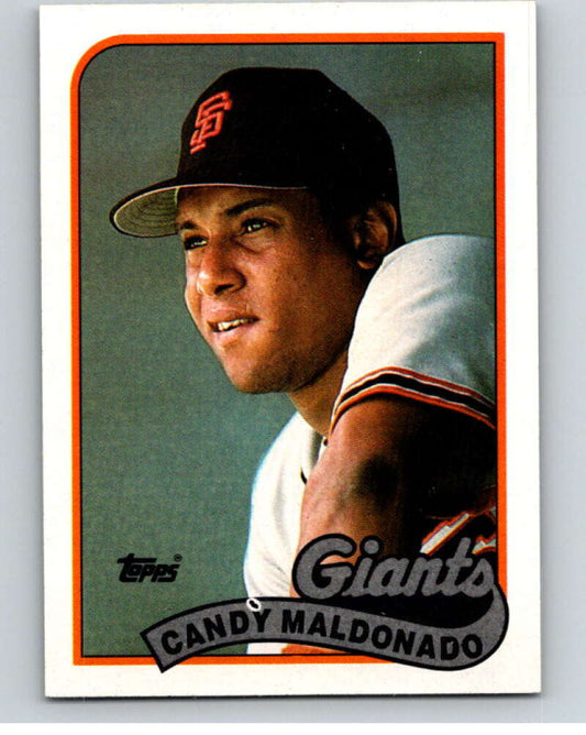 1989 Topps Baseball #495 Candy Maldonado  San Francisco Giants  Image 1