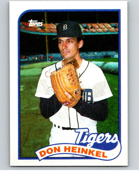 1989 Topps Baseball #499 Don Heinkel  Detroit Tigers  Image 1