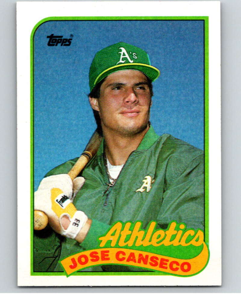 1989 Topps Baseball #500 Jose Canseco Oakland Athletics Image 1