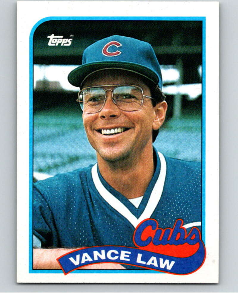 1989 Topps Baseball #501 Vance Law Chicago Cubs Image 1